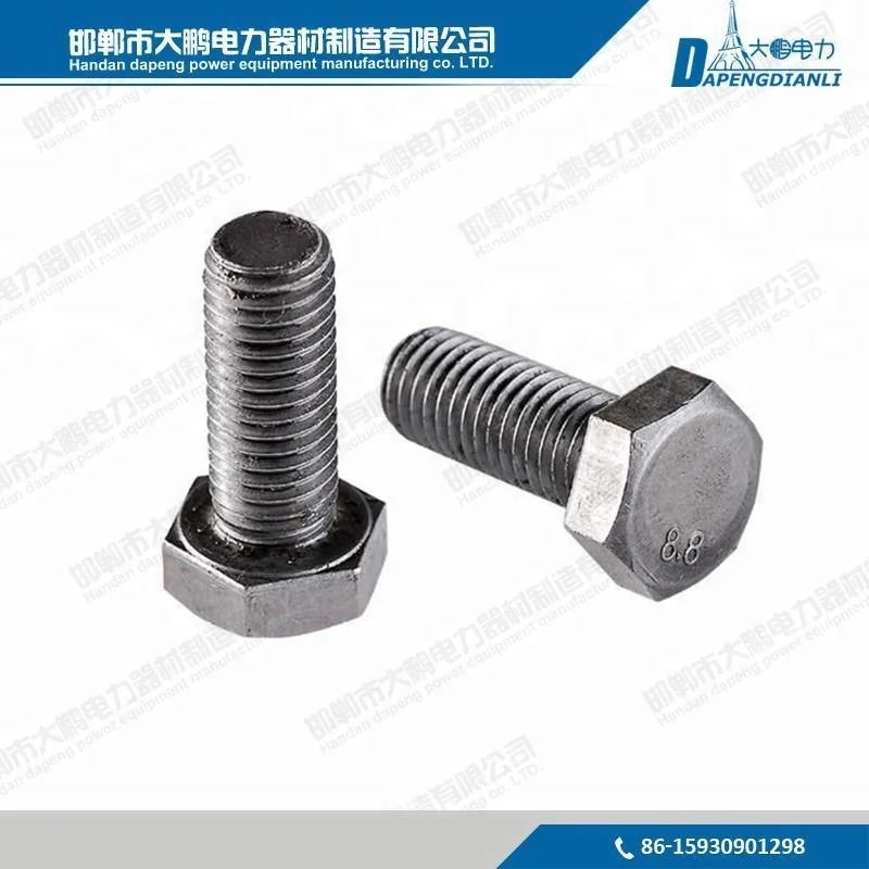 
M4 M6 M8 Hexagon Hex Head Machine Screw Bolt And Nut 