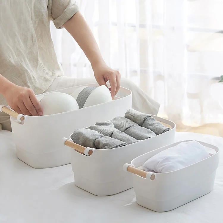 

top rated home using customized wooden hand plastic storage box