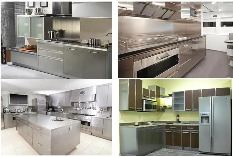 stainless steel double sink cabinet