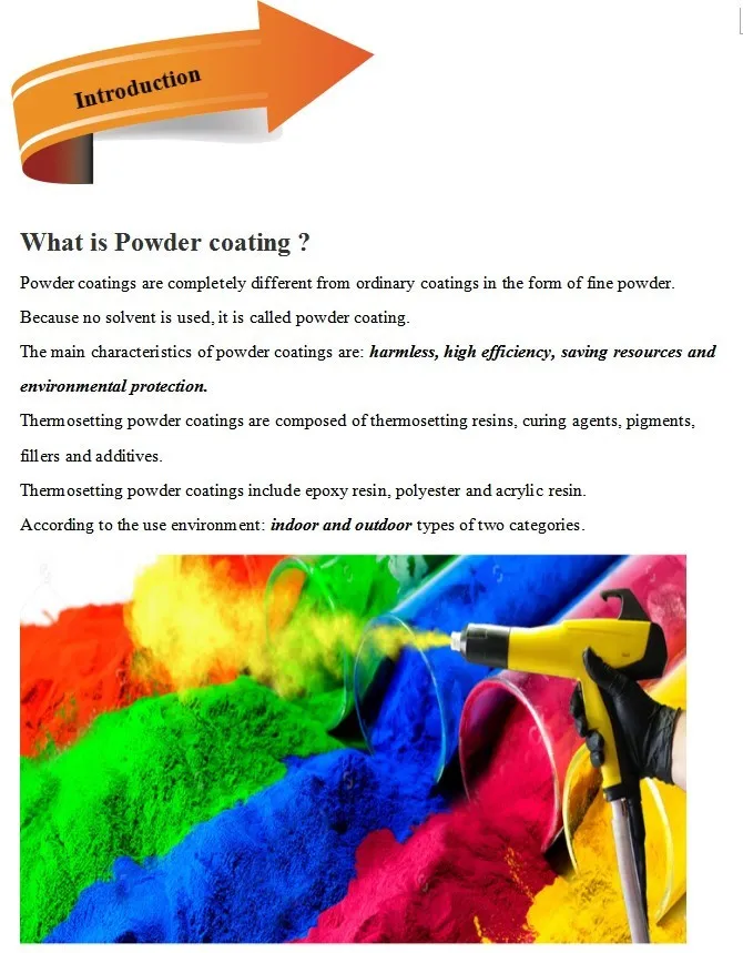 Stainless Steel Spray Paint/ Polyester Resin Powder Coating For Outdoor