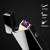 1801Creative USB lighter charge to develop personalized metal double arc pulse men's gift lighter.