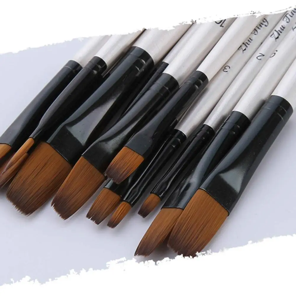 

24Pcs/Set Nylon Hair Wooden Artist Hand Painting Brush Kit for Learning Oil Acrylic Watercolor Painting Brushes Supplies