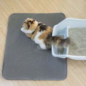 Image of Manufacturer wholesale washable large doublelayer EVA material waterproof cat litter mat