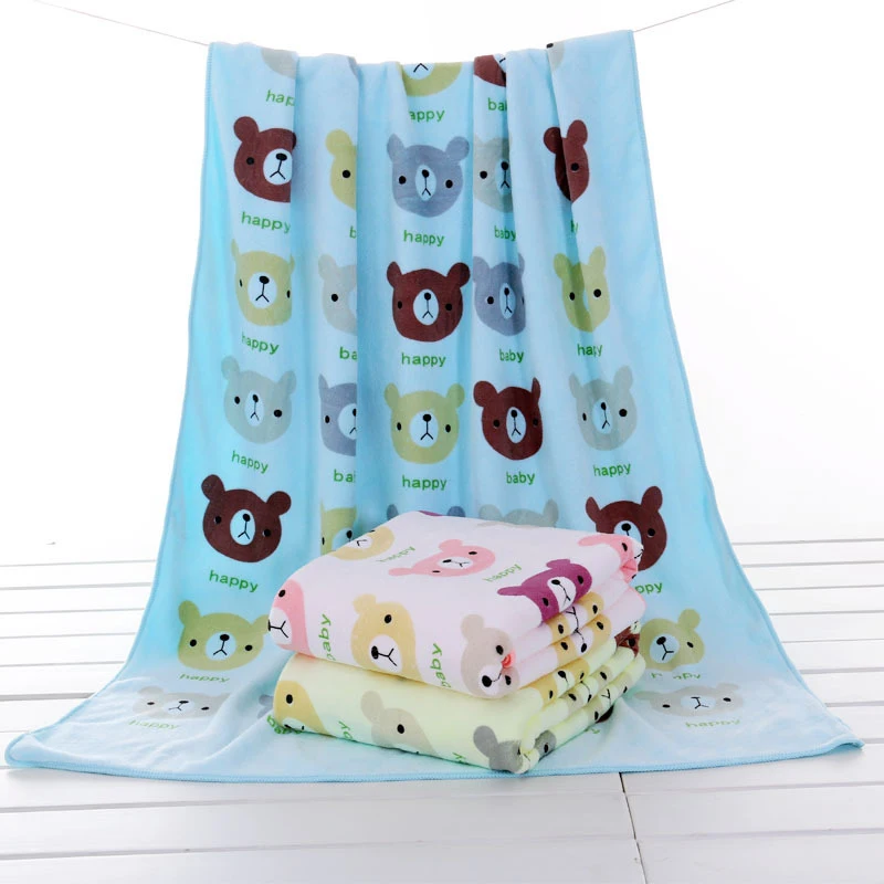 New Fashion Towels Soft Cotton Towels For Boy Girl Animal Prints Infant Towel High Quality Bath