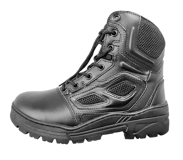 Comfort Padded Collar Security Guard Army Warrior Combat Boots For Men