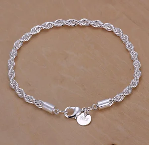 925 jewelry silver plated jewelry bracelet fine fashion bracelet top quality wholesale and retail