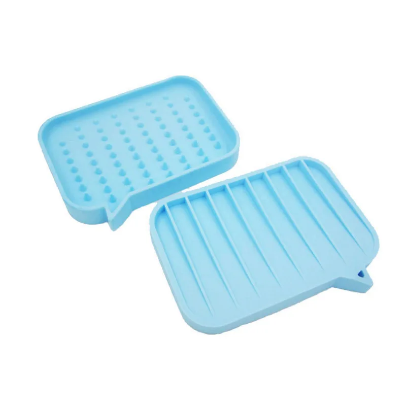 

Silicone soap dish holder Concave Rubber Saver Holders Silicon Drainer for Shower Bathroom Kitchen Bar Bathtub, Custom color