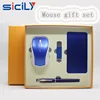 Hot selling gift sets of usb flash drive, pen and mouse new fashion