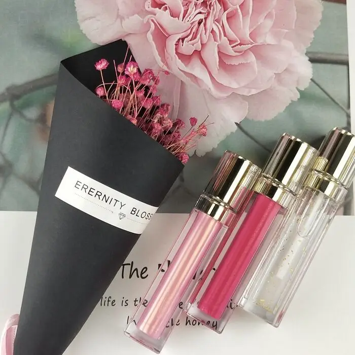 wholesale no logo private label glitter high quality long lasting oem lip gloss vendors