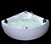 100%comfortable sofa garden, White, Black small bathtub, 20 jets hot spa tub