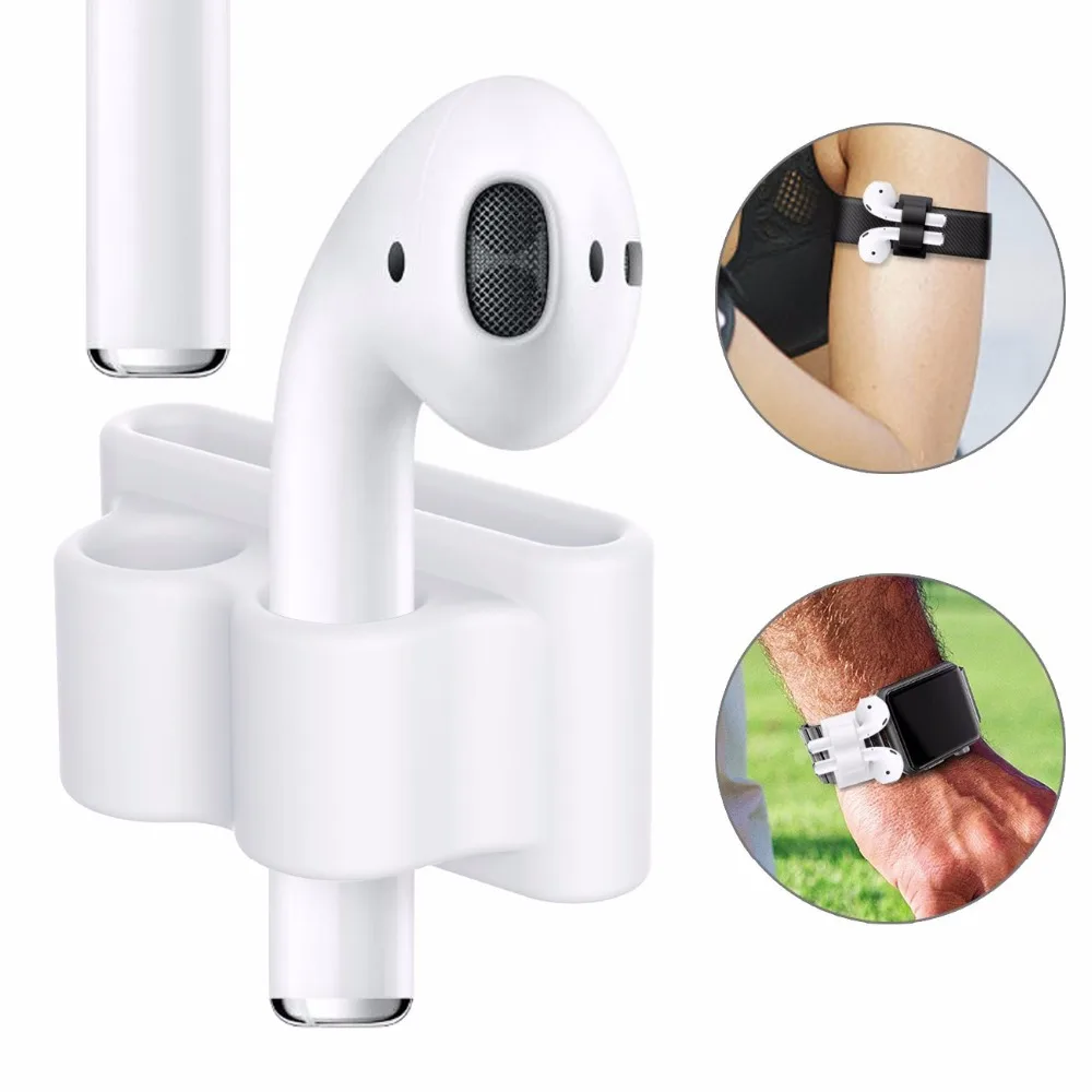 Premium Air Pods Holder Portable Antilost Strap Mini Silicone Case for
