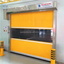 Hohe geschwindigkeit und gute qualit&auml;t Elektrische schnelle bedienung Durable schnelle stapeln t&uuml;r Industrielle Innen Au&szlig;en Pvc T&uuml;r