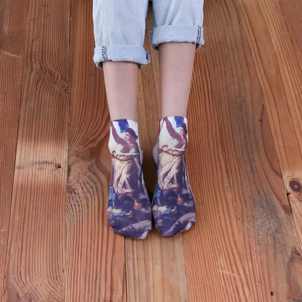 
High quality new fashion sublimation socks 3d digital printing socks 