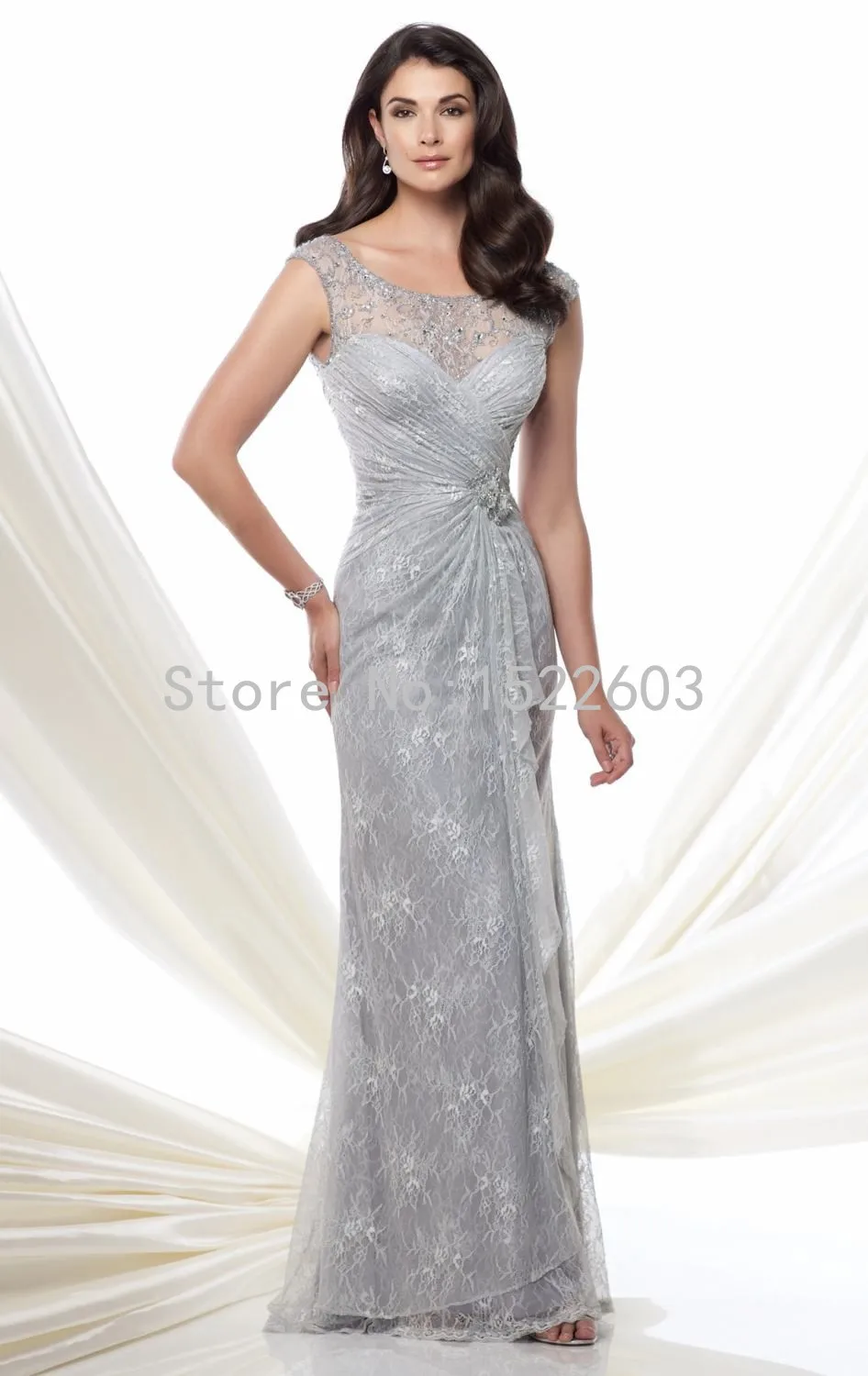 Bride of mother dresses silver rare photo Bride of mother dresses silver rare photo