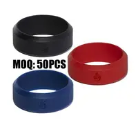 

Medical Grade Logo Custom Silicone Rubber Finger Wedding Rings for men