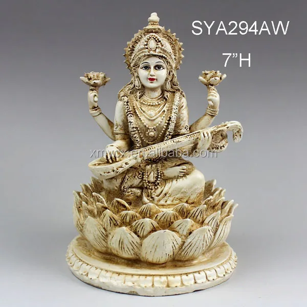 ポリレジンヒンドゥー教の神サラスワティ インドの神の彫像 宗教工芸品 Buy サラスワティポリレジンヒンズー教の神様 インドの神の像 宗教的な工芸品 Product On Alibaba Com
