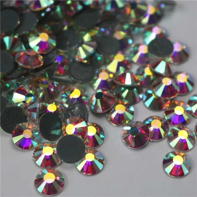 

50 gross 7200 pcs big bag packaging ss30 crystal AB korean DMC hot fix rhinestones with germany strong thermo glue.