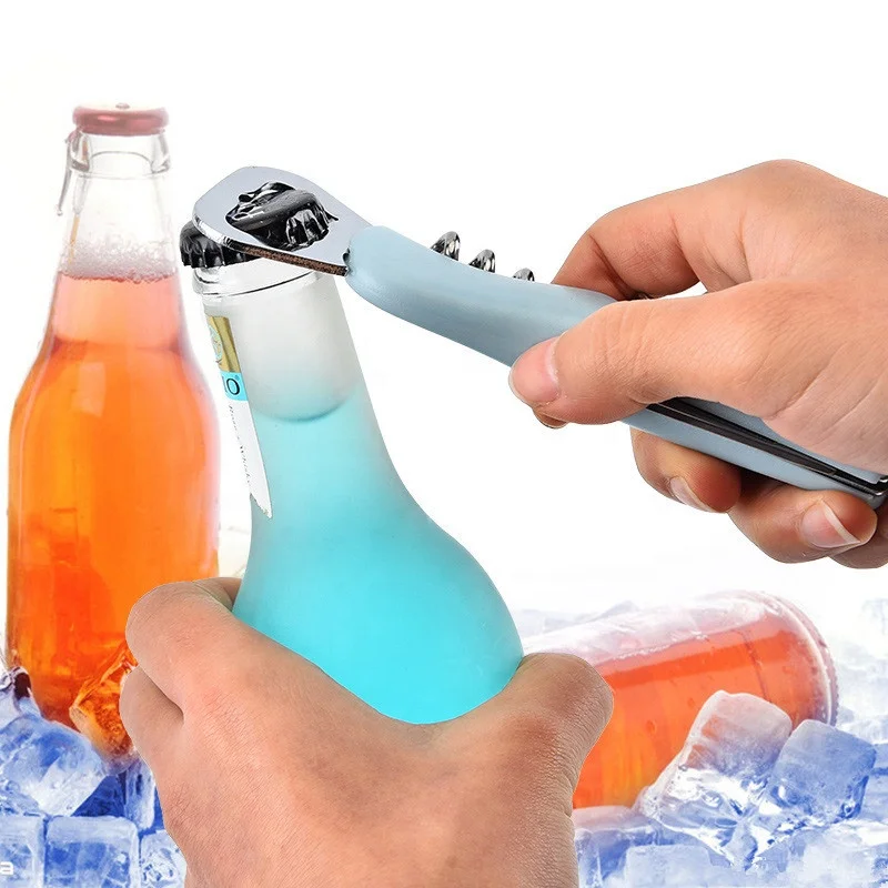 

Multifunction Stainless Steel Blank Custom Logo Party Bar Beer Bottle Opener, Blue