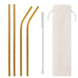 Image of Amazon Top Seller 2019 Custom Reusable Stainless Steel Metal Straws