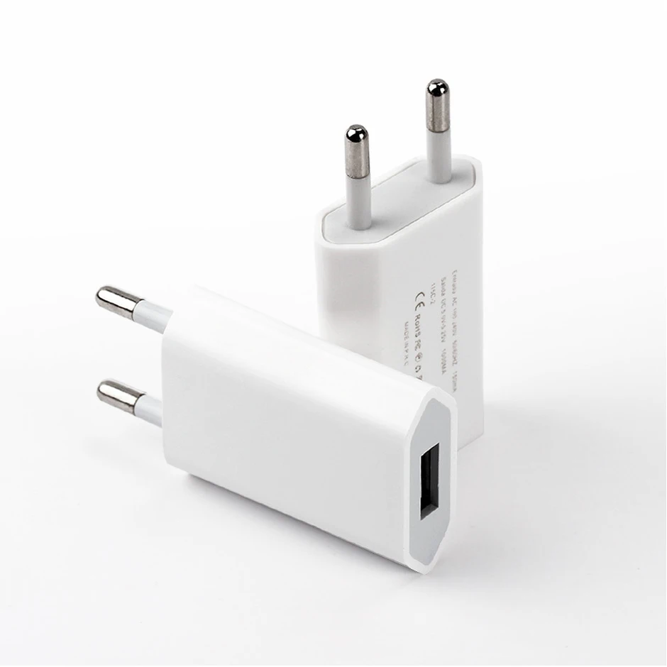 

Appacs hot selling wall charger for mobile 5v 1a EU standard, 2 standard colors