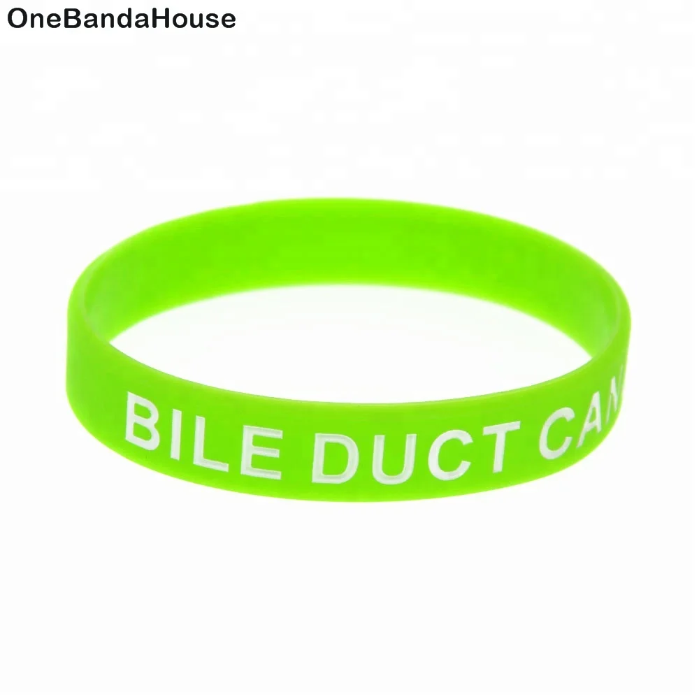 

50PCS Green Bile Duct Cancer Sucks Silicone Wristband