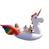 GIANT gonfiabili mare unicornoParty Island 6 Person FLOAT matelas flottant piscine