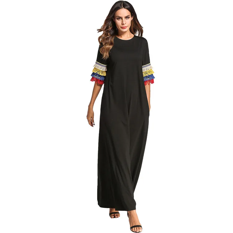 

Simple innovative products dress black dress ruffled sleeve dress