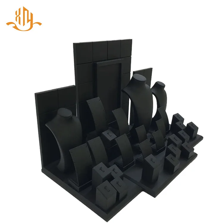 
XIANGYU Factory Wholesale Custom Hot Sale Leather Jewelry Display Stand Set 