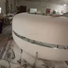 Salon Artifiical Marble Quartz Acrylic Solid Surface Countertop