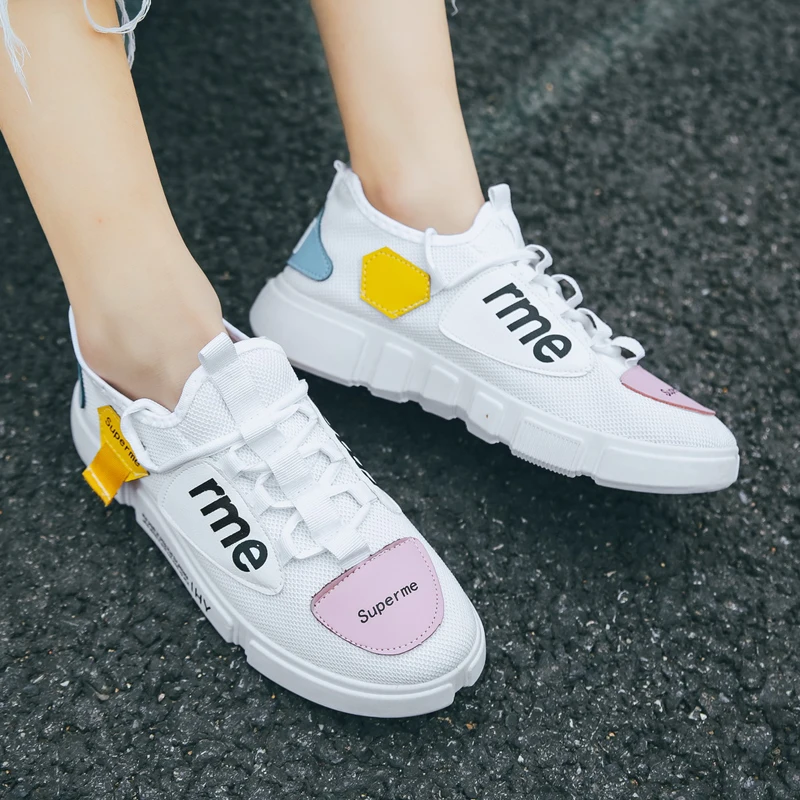 

2018 wholesale new style fashion women breathable shoes, Black;white