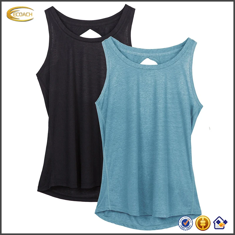 

Ecoach light weight workout activewear fitness racerback yoga tank tops for Women