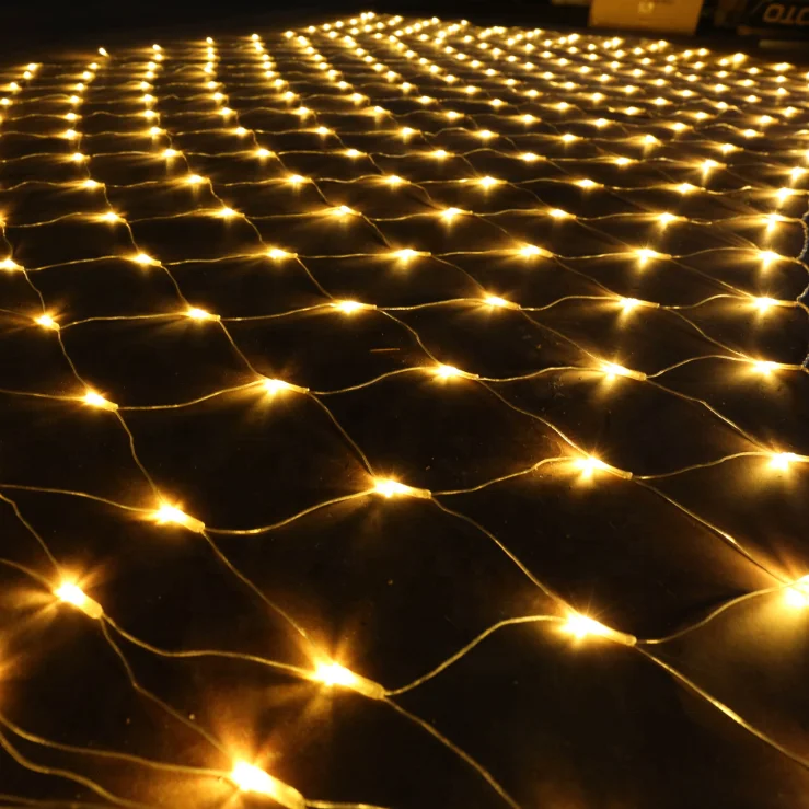

Garden Net Light Mesh Outdoor String Light Twinkle Light 3m x 2m 192LED 8Mode for Tree wrap Lawn Backyard Christmas