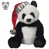 2019 New Christmas Gift Idea Soft Toy Panda Teddy Bear With Xmas Hat Fashion Custom OEM Cute Kids Plush Panda Bear Stuffed Toys