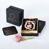 All Sizes Paperboard Gift Box Cards Handmade Jewelry Ornaments Golden Border