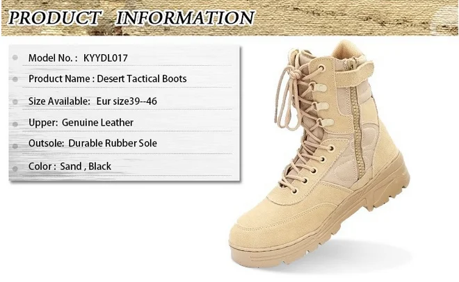 bota tatica tan