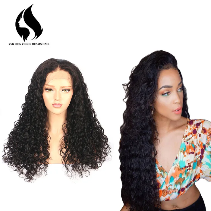 

Top Quality Glueless Full Lace Wig Water Wave Wig With Natural Hairline and Baby Hair