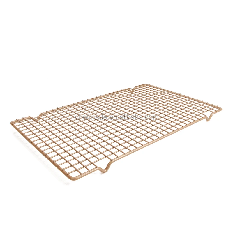 
Hot Sale non-stick champagne gold cooling rack 