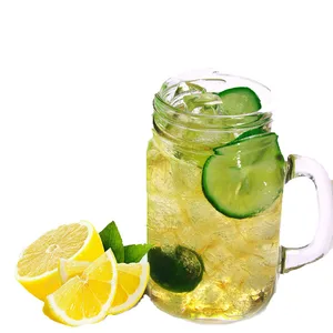 Image of Custom logo mason jar honey glass jar with metal lid
