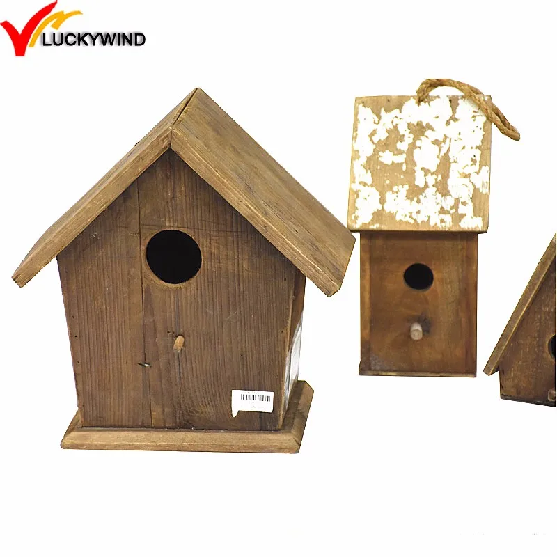 Handmade Birdhouse Nature Wood Tone Wooden Bird House Buy Cheap