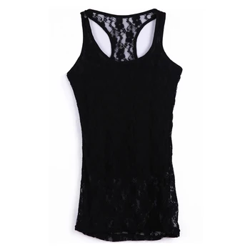 lace up black tank