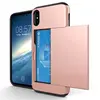 ShockProof Slim Double Card Holder Mobile Phone Shell For iPhone xs Case, Wallet cell phone case for iPhone xs