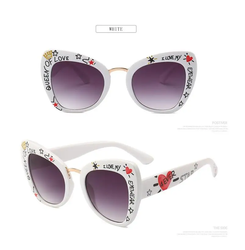 

Flower Print Round Women Cat Eye Sunglasses 2019 Luxury Brand F Letter Stripe Leopard Frame Men Sun Glasses