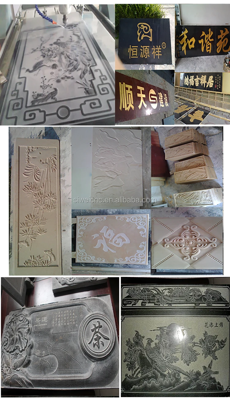 SIWEI SC1325 Marble CNC Router Engraver with water tank for Tombstone