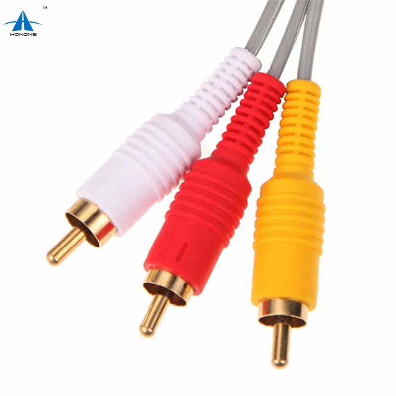 1,8 M Audio Video Cable Av Cable De Consola De Juego De 3 Rca Cable De