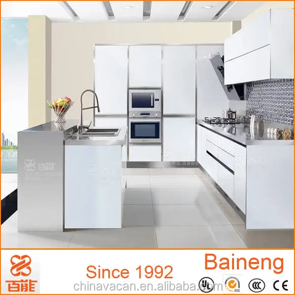 Armarios con puerta de cristal inoxidable en guangdong cocinas ... Puerta panel cristal mueble cocina