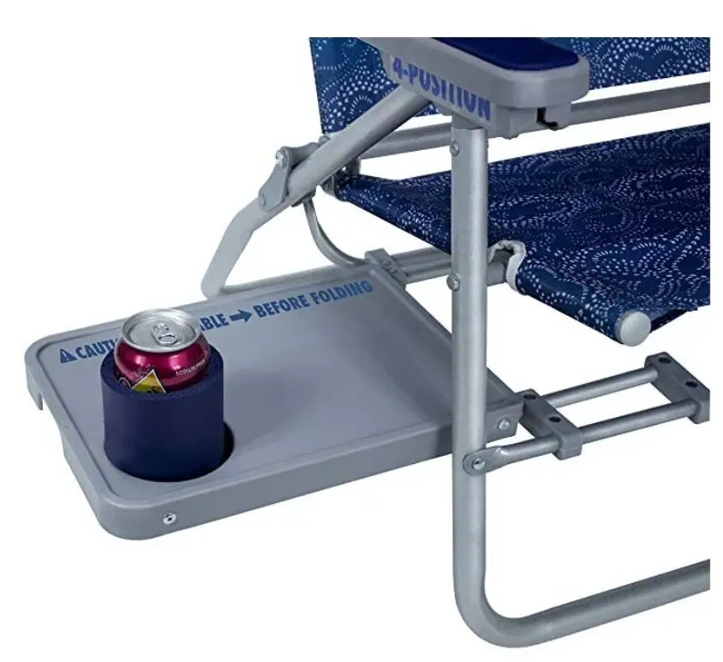 Outdoor Waterside Big Surf Reclining Beach Chair With Adjustable