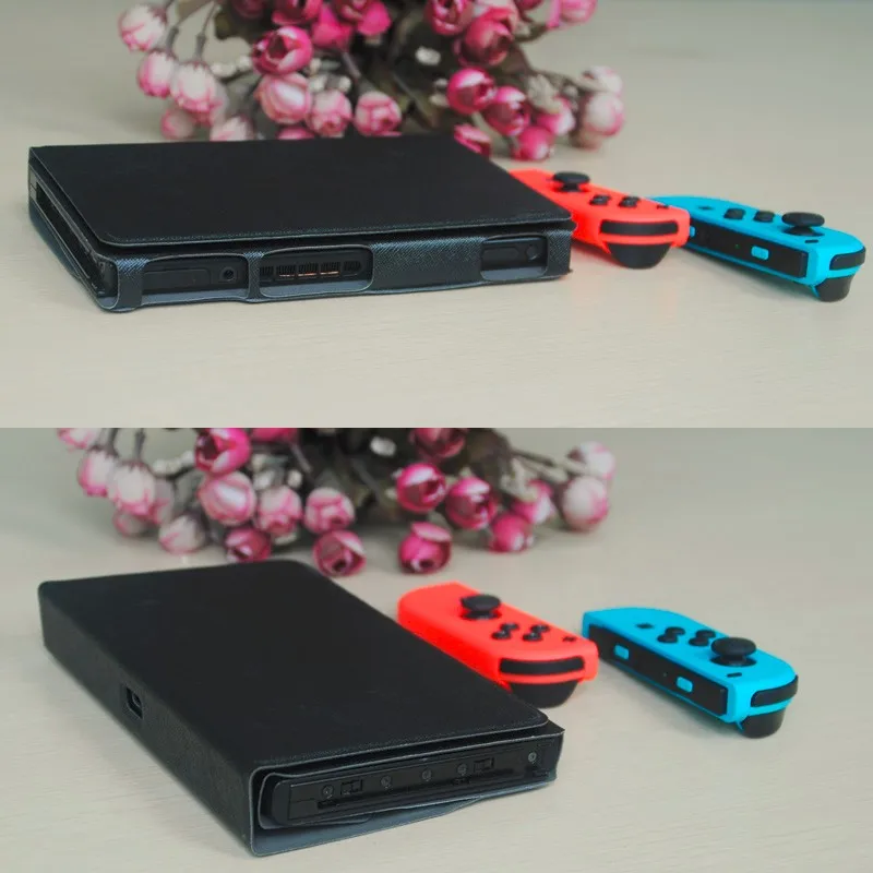 hot sell With Stand PU Leather Cover Case for Nintendo Switch,Game Box for Nitendo Switch