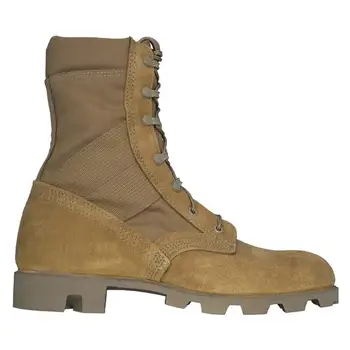 Military Brown Desert Combat Boots With 