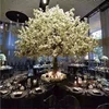 Artificial cherry wedding blossom tree centerpieces pink flowers tree for home garden plastic table tree