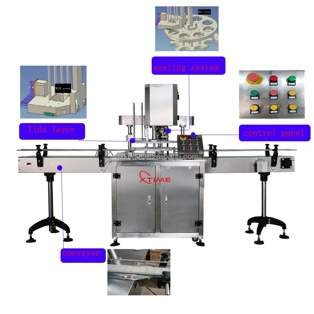 Automatic Tin Can Tuna Fish/sardin Fish Tin Can Packing Sealing Machine